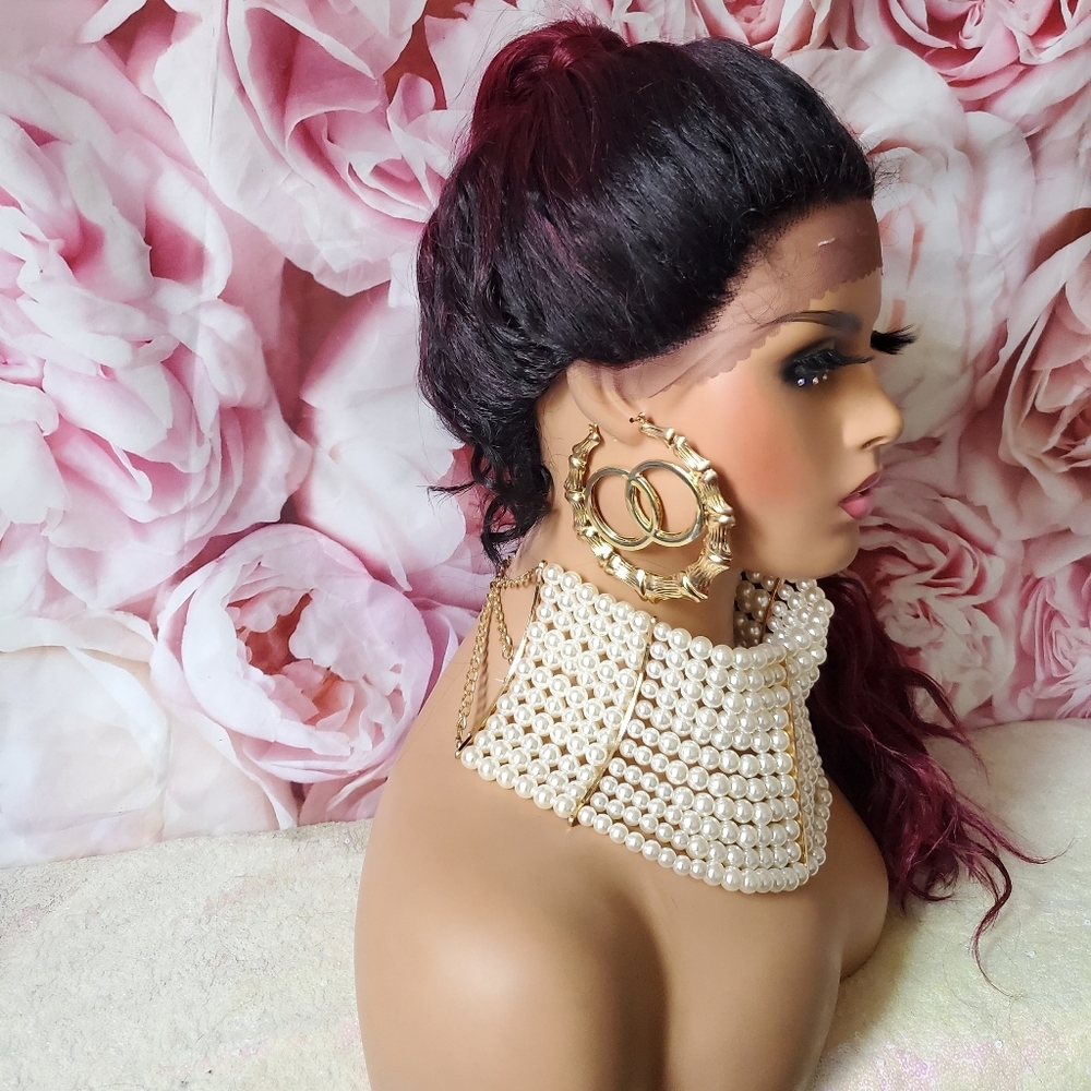 Human hair blend lace front 360 wig - Picture 3 of 4